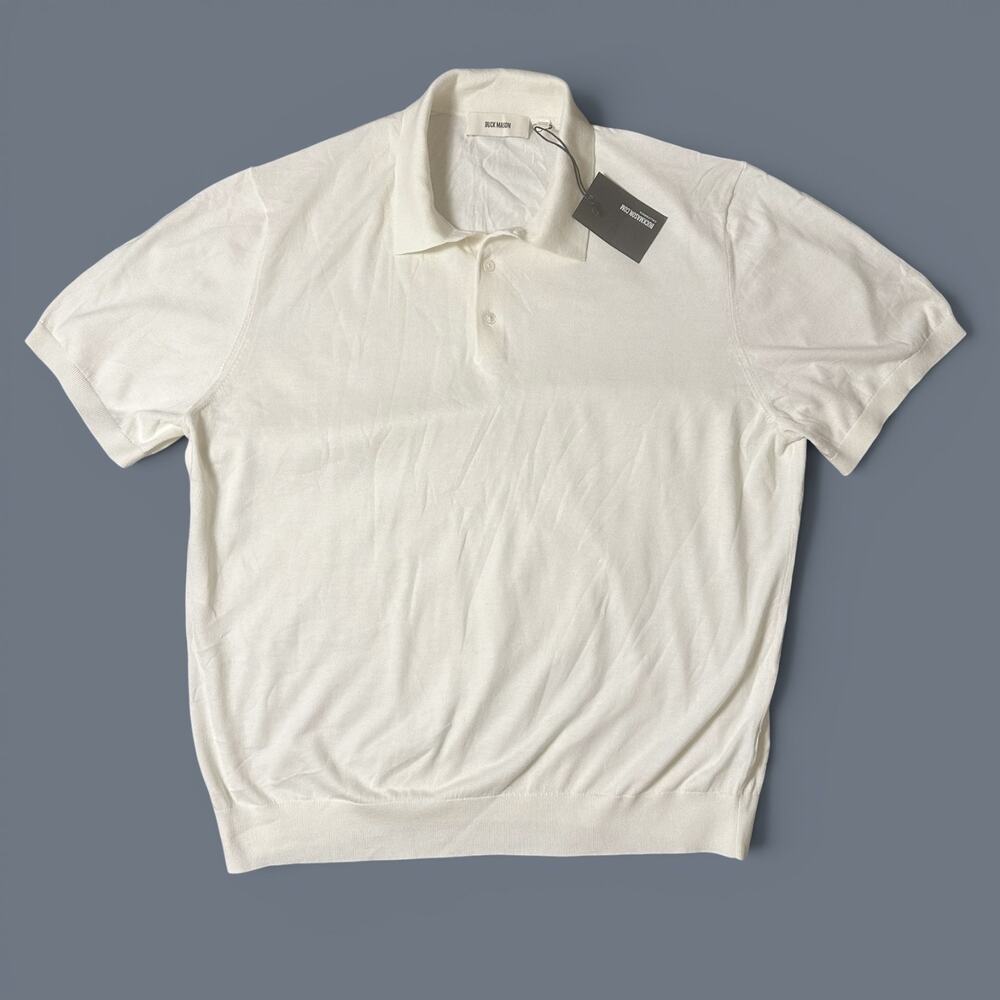 Buck Mason Como Cashmere Knit Polo Mens Size XXL Cashmere Cotton NWT